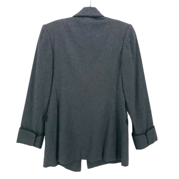 Vintage Charcoal Gray Coat Blazer Jacket Toggle Size Medium? - Picture 2 of 6